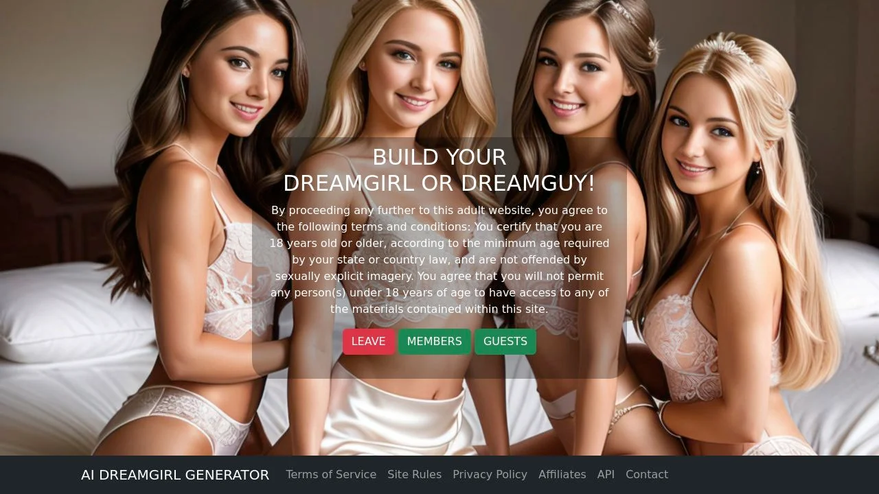 AI-DreamGirls.com - AI DreamGirl Generator screenshot