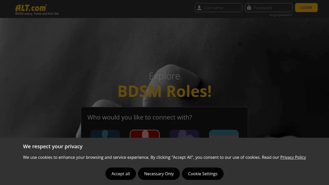 Explore Unique Adult Dating at Alt.com - Find Your Match screenshot