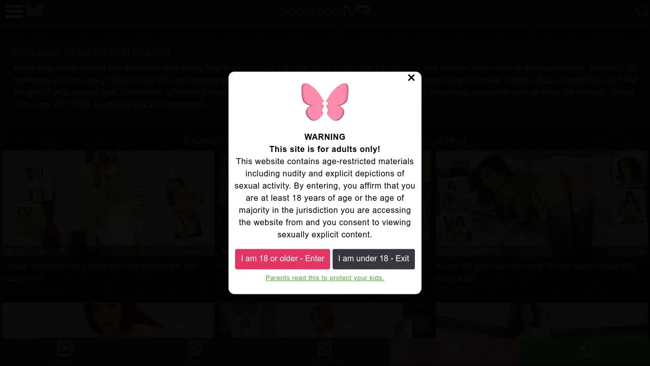 Solo & Lesbian VR porn videos | Baberotica VR screenshot