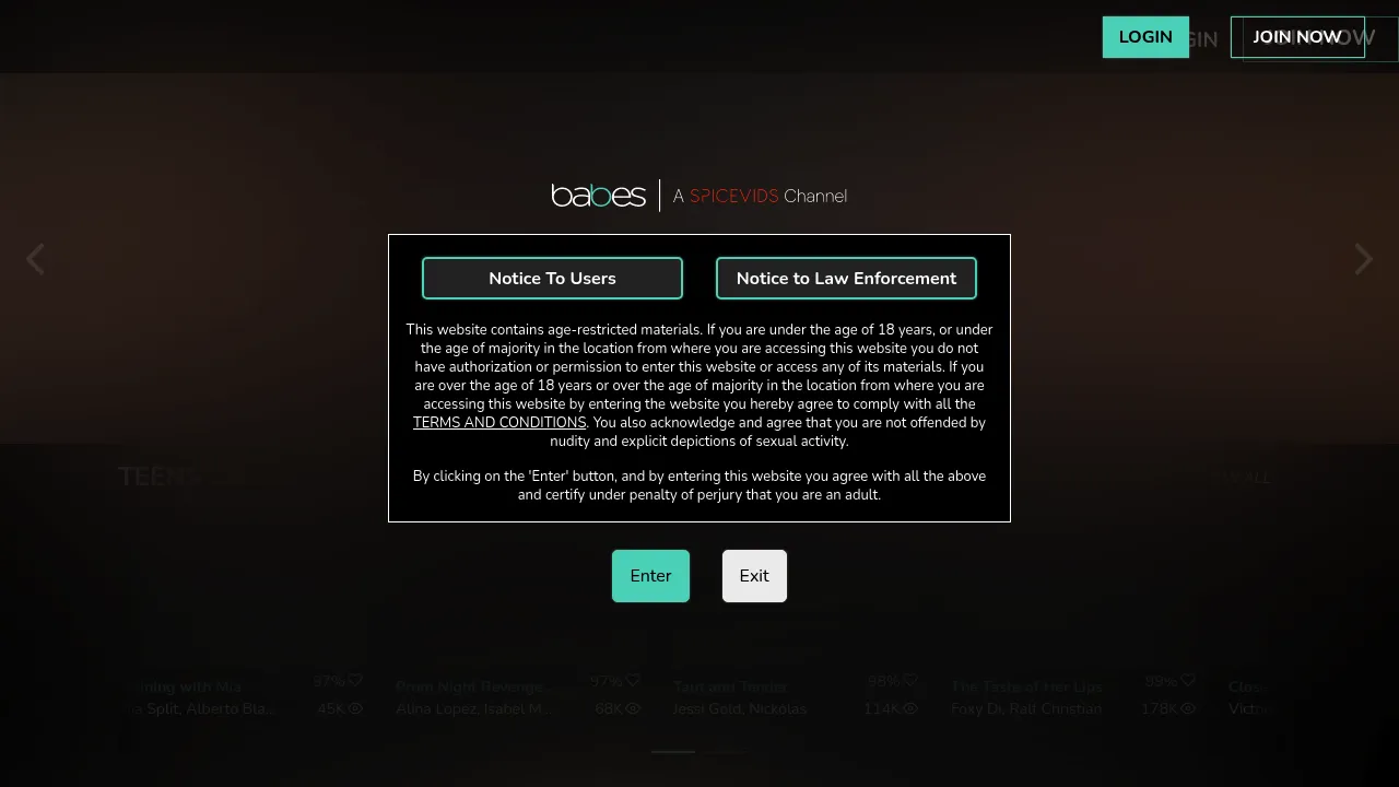 Preview of Babes - Aggregator platform Babes screenshot - Aggregator interface preview