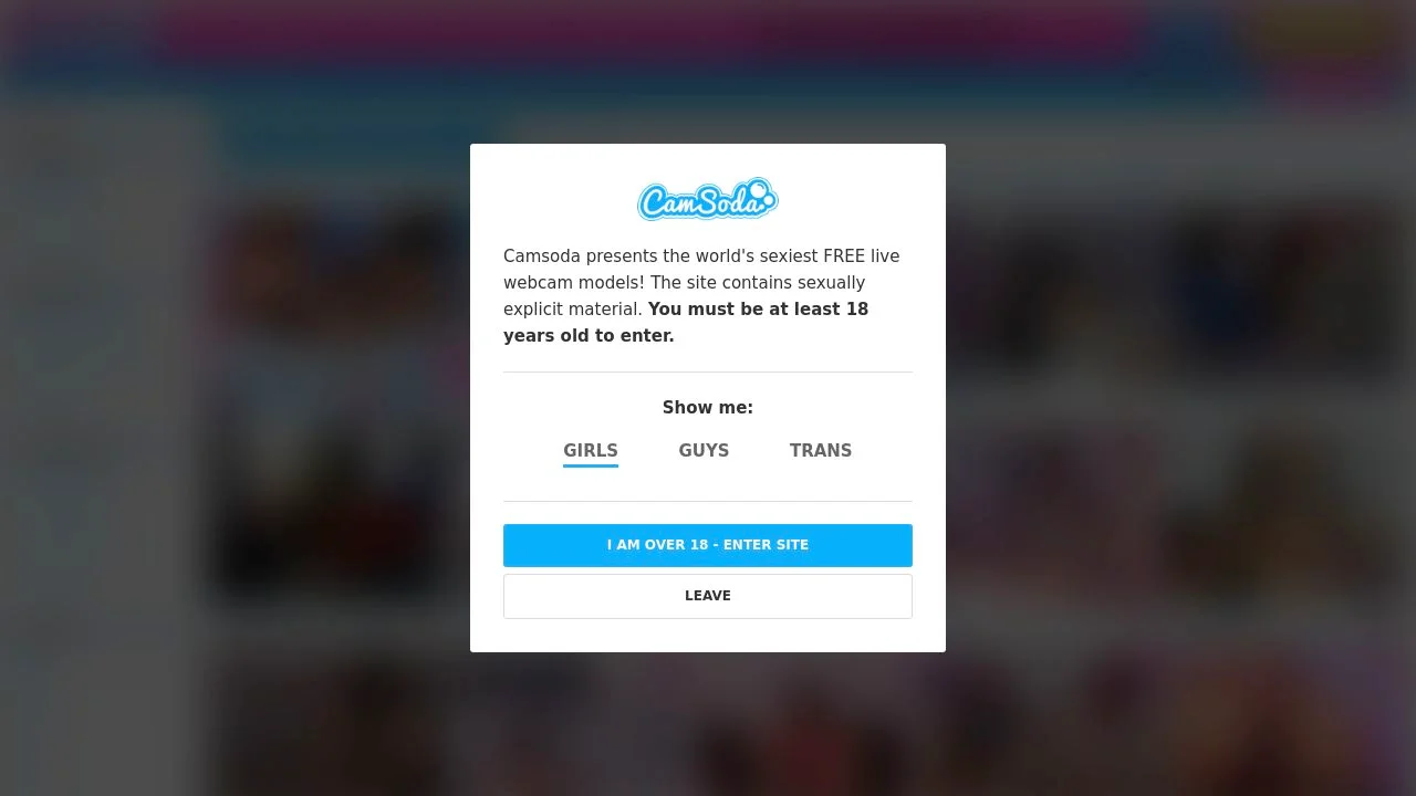 Experience Live Adult Cam Shows on CamSoda - Join Now! screenshot