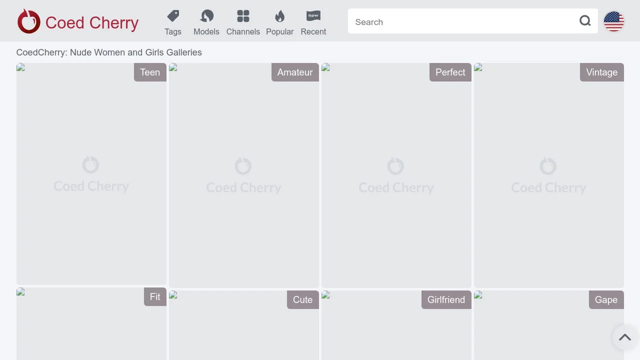 CoedCherry: Nude Women & Naked Girls XXX Galleries Website screenshot