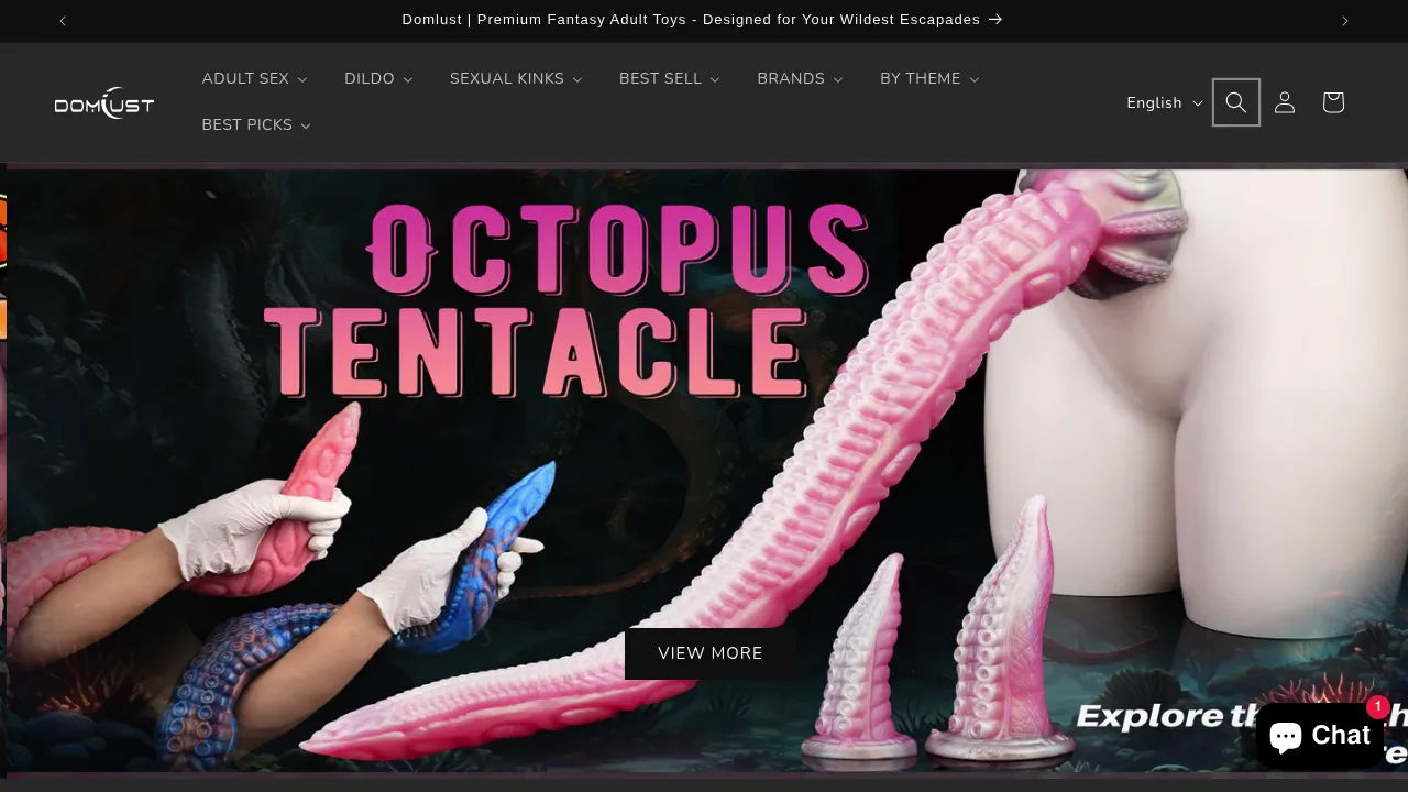 Preview of Domlust - Sex Toys platform Domlust screenshot - Sex Toys interface preview