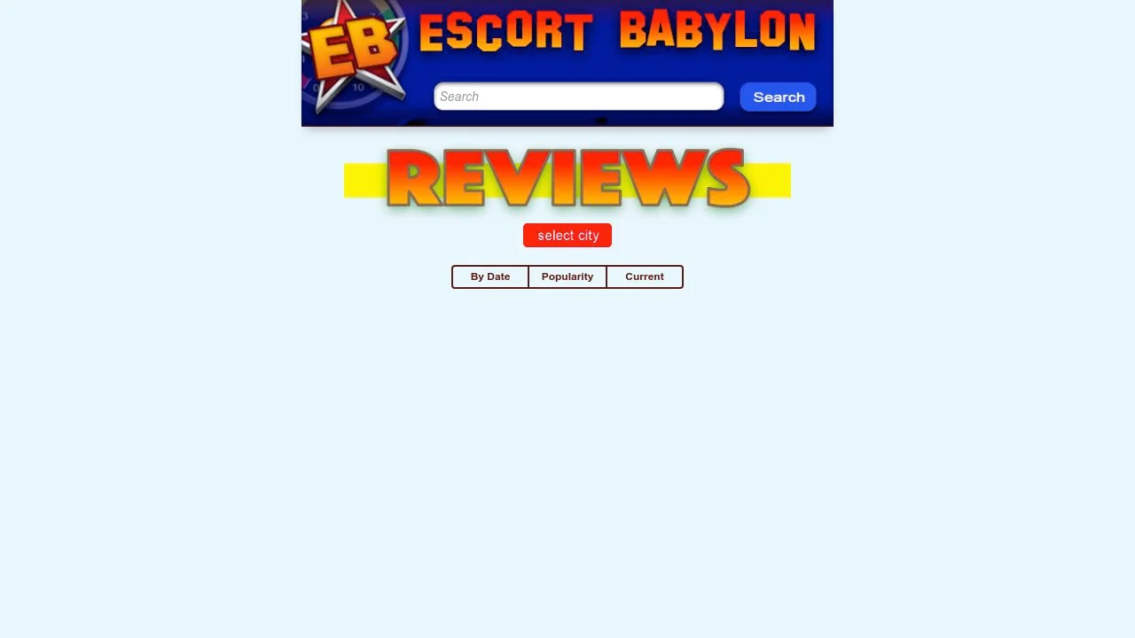 Escort Babylon: Reviews of Escorts screenshot