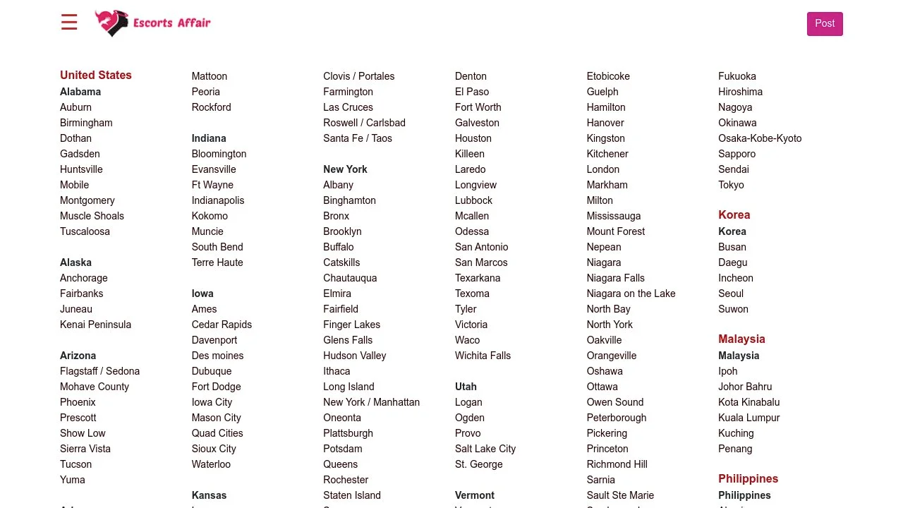 Escorts, Find Escorts Near You, EscortsAffair screenshot