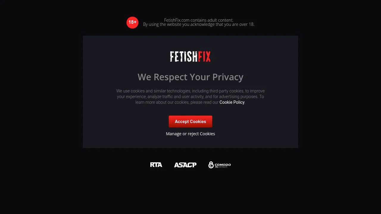 FetishFix.com - The World`s #1 Most Visited Video Chat Community screenshot