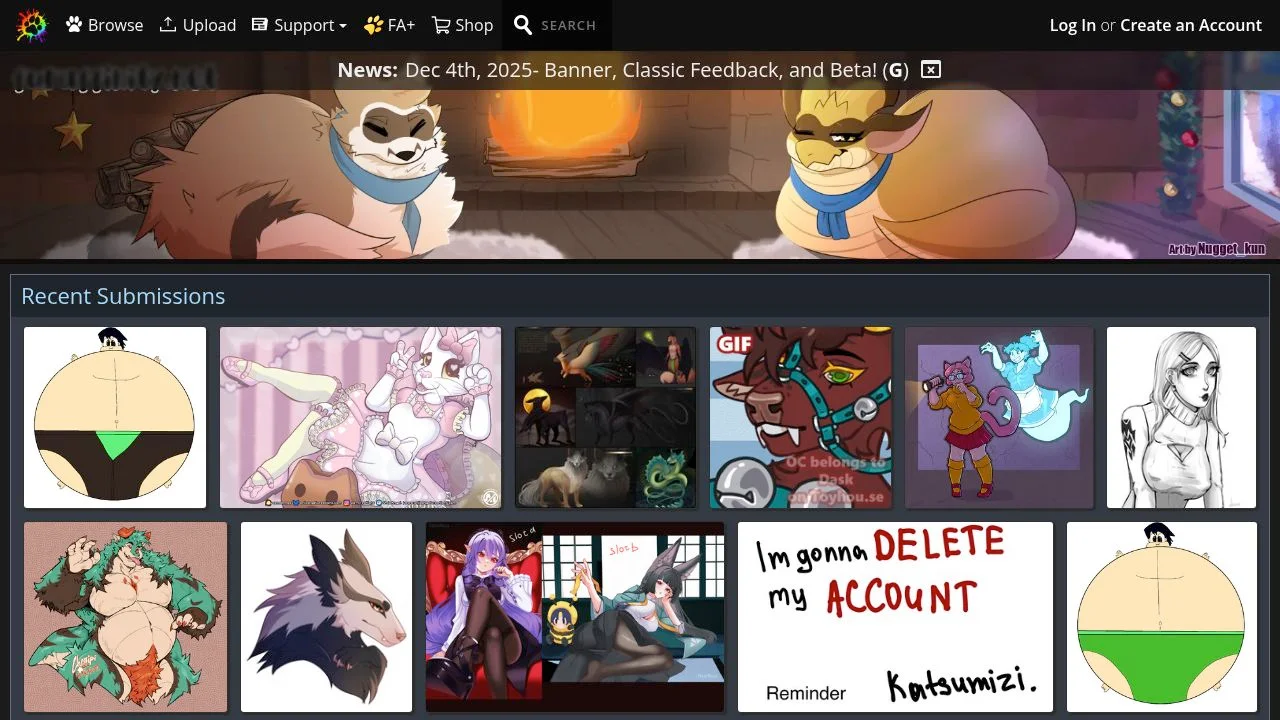 Index -- Fur Affinity [dot] net screenshot