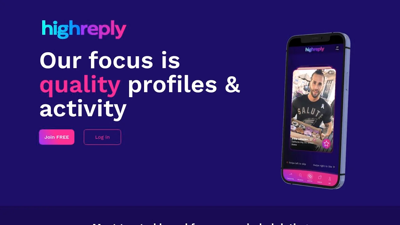 High Quality Free Dating - HighReply screenshot