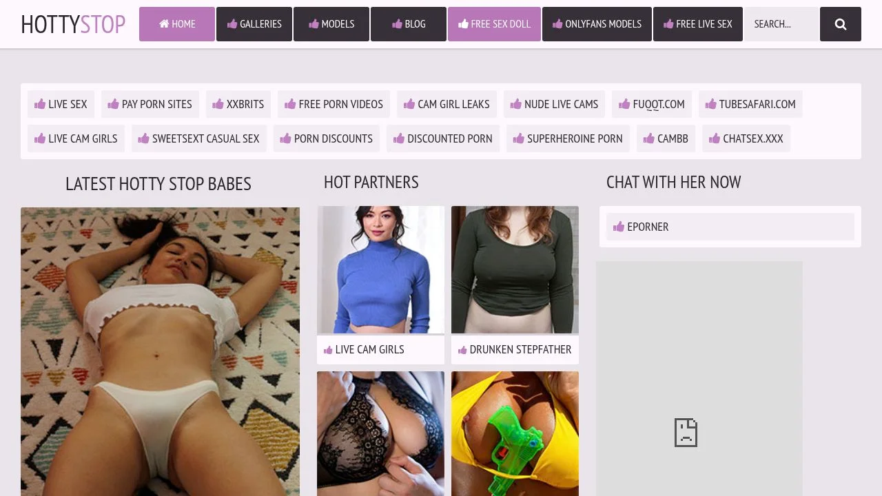 Hot Girls And Naked Babes at HottyStop.com - screenshot