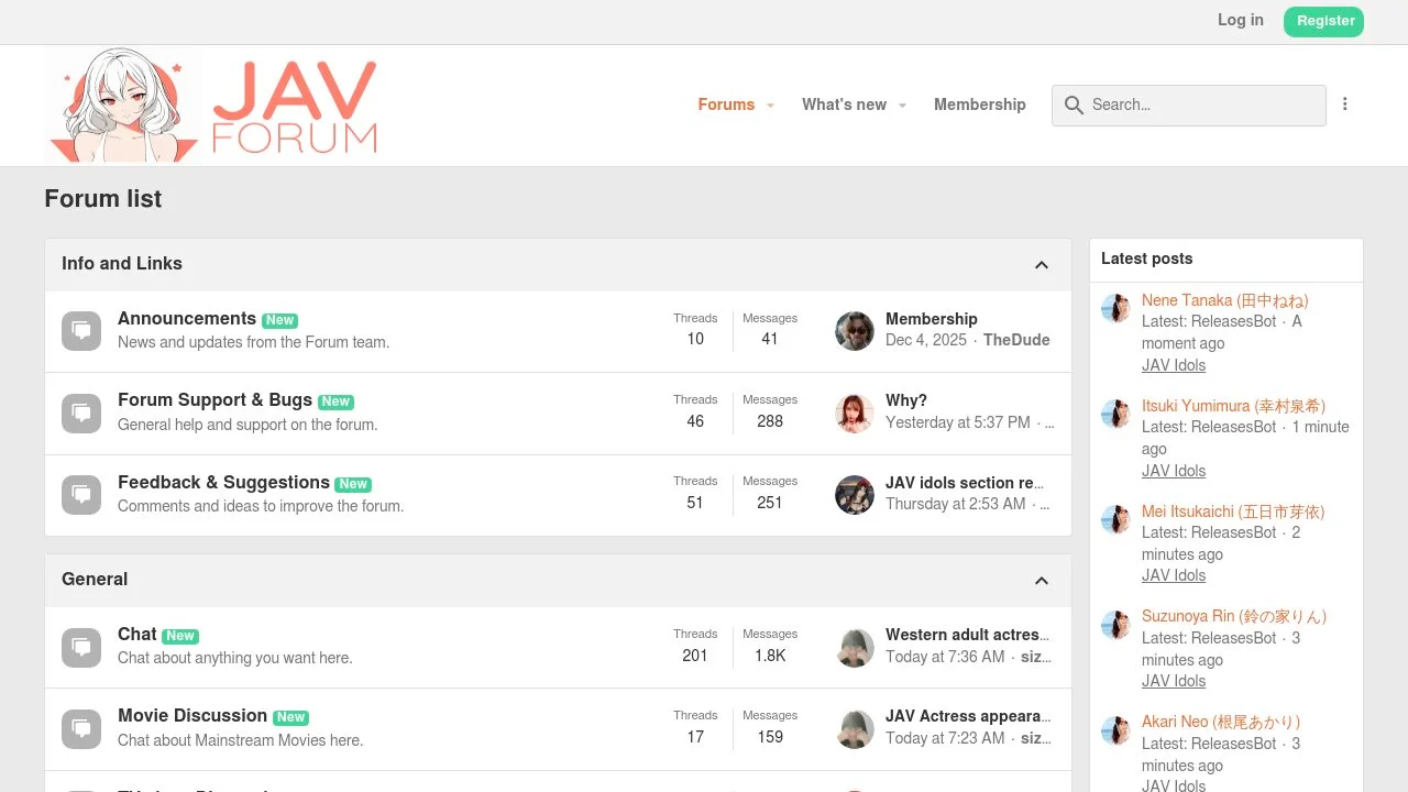 JAV Forum: The Ultimate Community for Adult Entertainment Fans screenshot