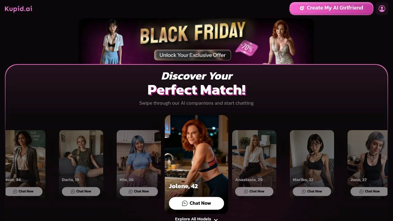 Kupid AI - Experience the Future of AI Chat with KupidAI screenshot