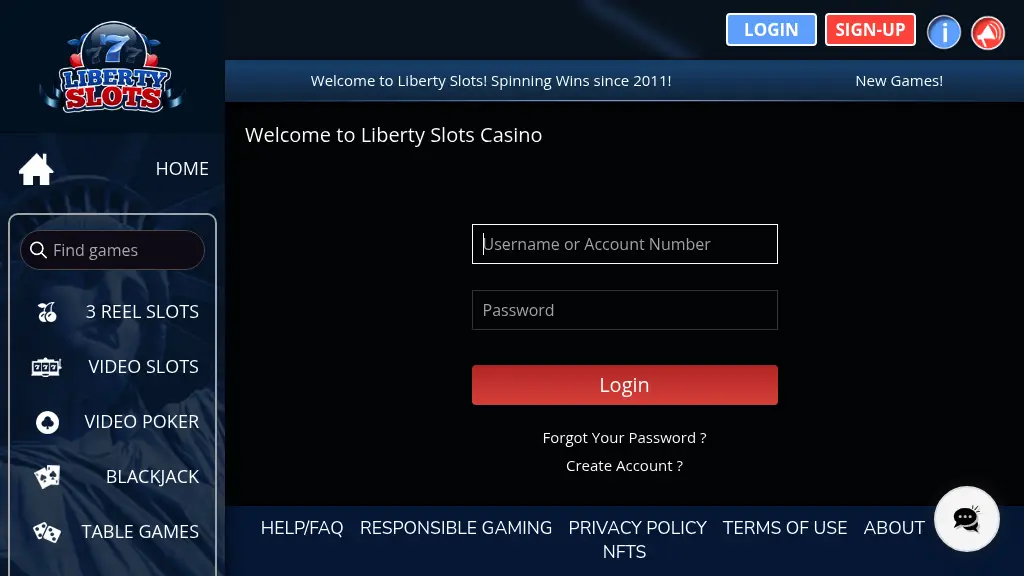 Home - Liberty Slots Casino screenshot