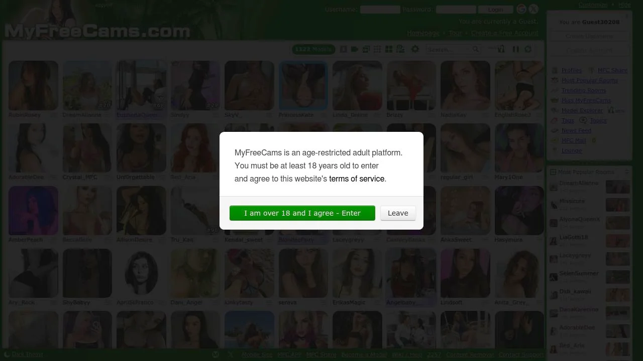 MyFreeCams - The #1 adult webcam community! screenshot