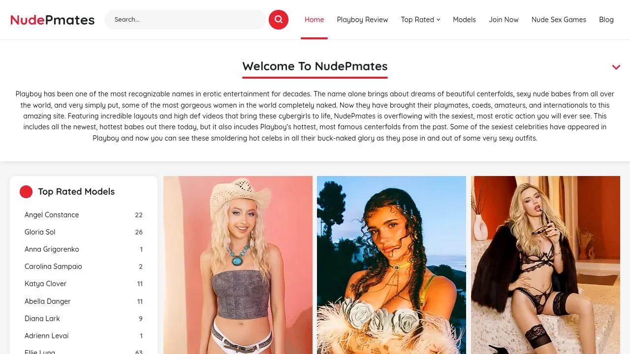 Playboy Babes - Playmates, Celebrities, and Amateurs Playing Around in the Nude - NudePmates.com screenshot
