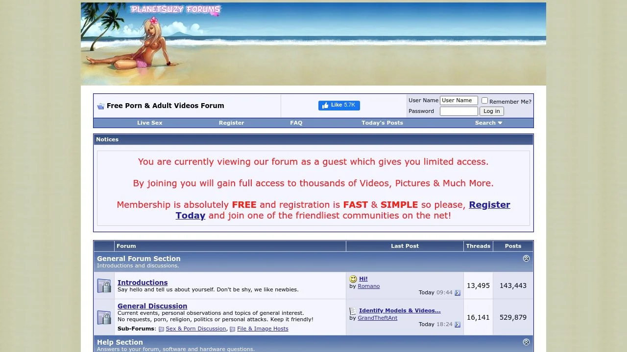 Free Porn & Adult Videos Forum screenshot
