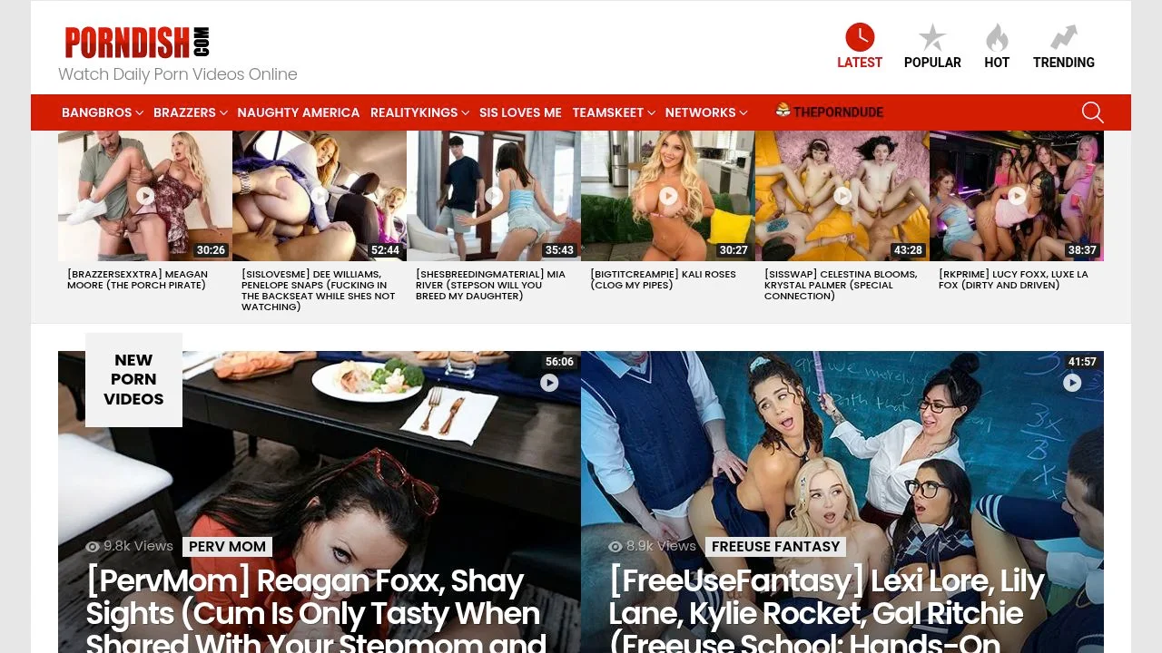 Explore the Hottest Tube Videos on Porndish.com screenshot