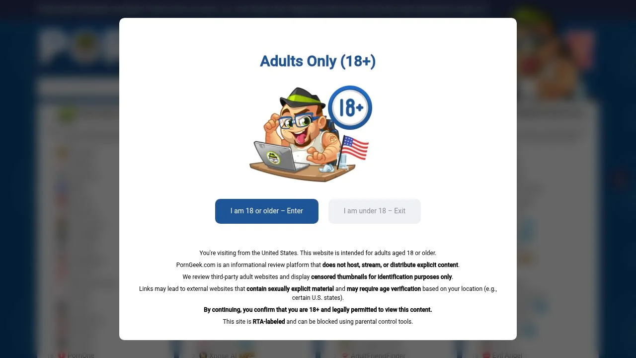 Porn Geek - Officially® The Best Porn Sites List of 2025! screenshot