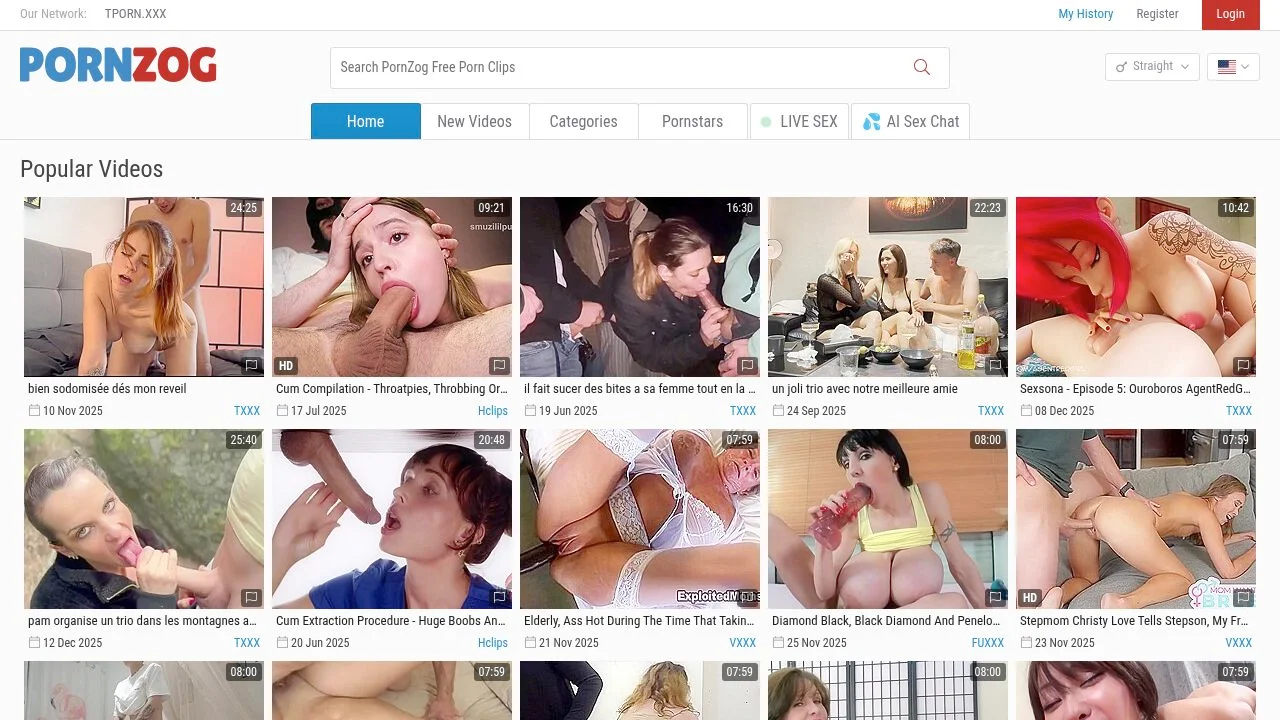 Watch Free Porn Videos - PornZog Free Porn Clips screenshot