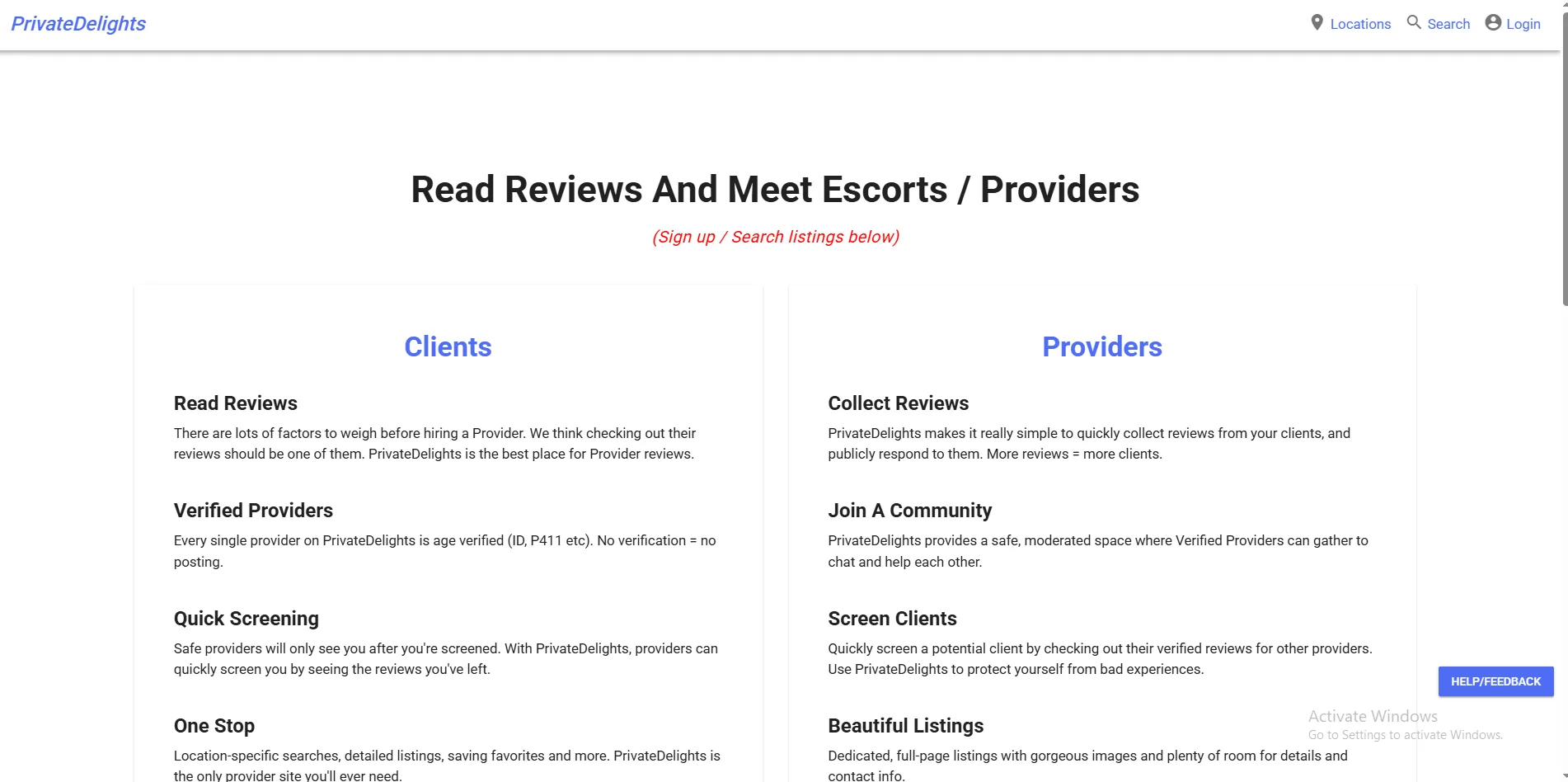 PrivateDelights | Find Escorts | Read Escort Reviews screenshot