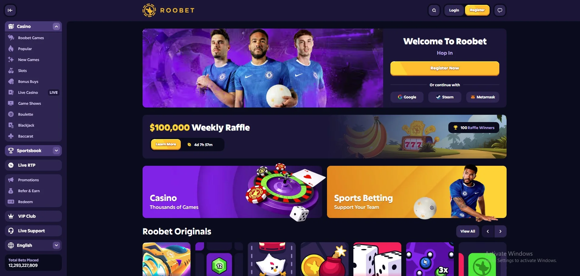 Roobet Crypto Casino | Best Bitcoin Casino & Online Slots screenshot