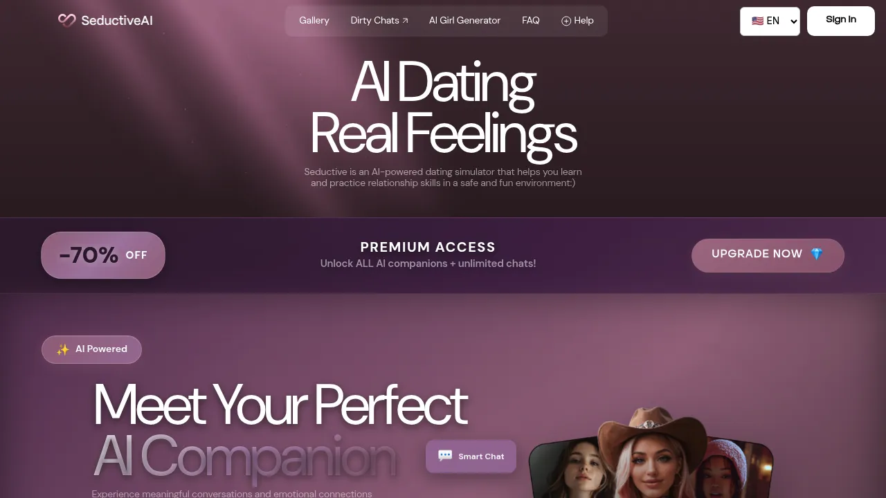 Preview of Seductiveai - AI platform Seductiveai screenshot - AI interface preview