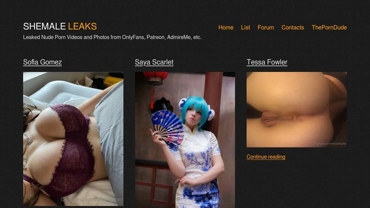 Shemale Leaks - Leaked Nude Porn from OnlyFans, Patreon, AdmireMe! screenshot