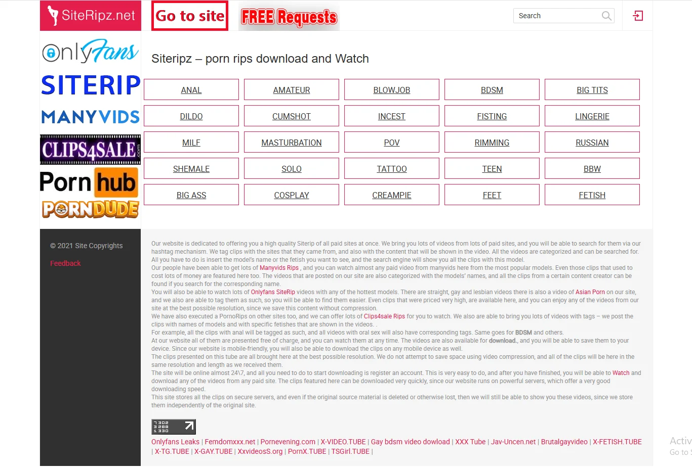 Discover Exclusive OnlyFans & Fan Content at SiteRipz screenshot