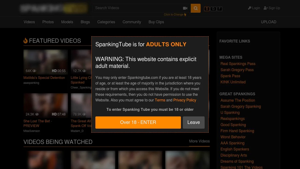 Free Spanking Videos - SpankingTube.com screenshot