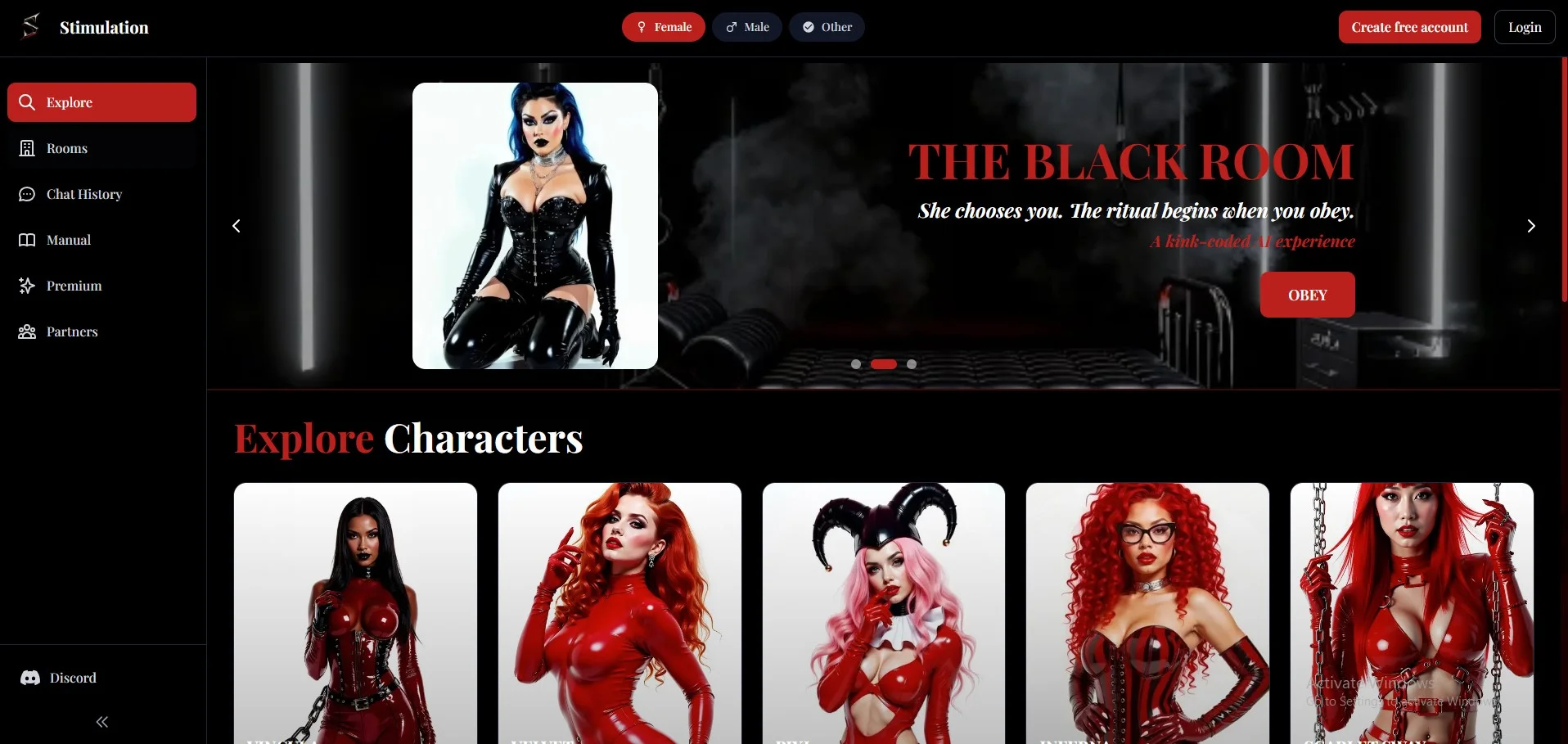 Preview of Stimulation - AI platform Stimulation screenshot - AI interface preview