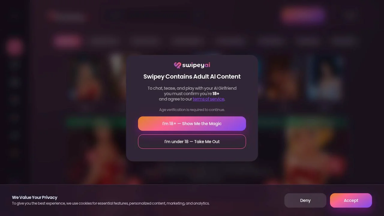 NSFW AI Chat, Voice & Video Companions, Realistic AI Characters screenshot