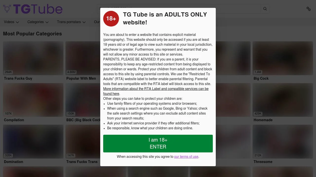 Shemale Porn Tube | Trans Sex Videos | TGTube.com screenshot