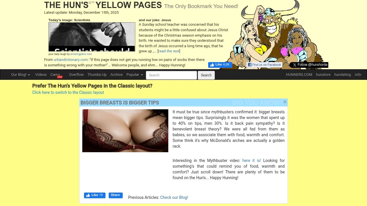 The Hun's Yellow Pages screenshot