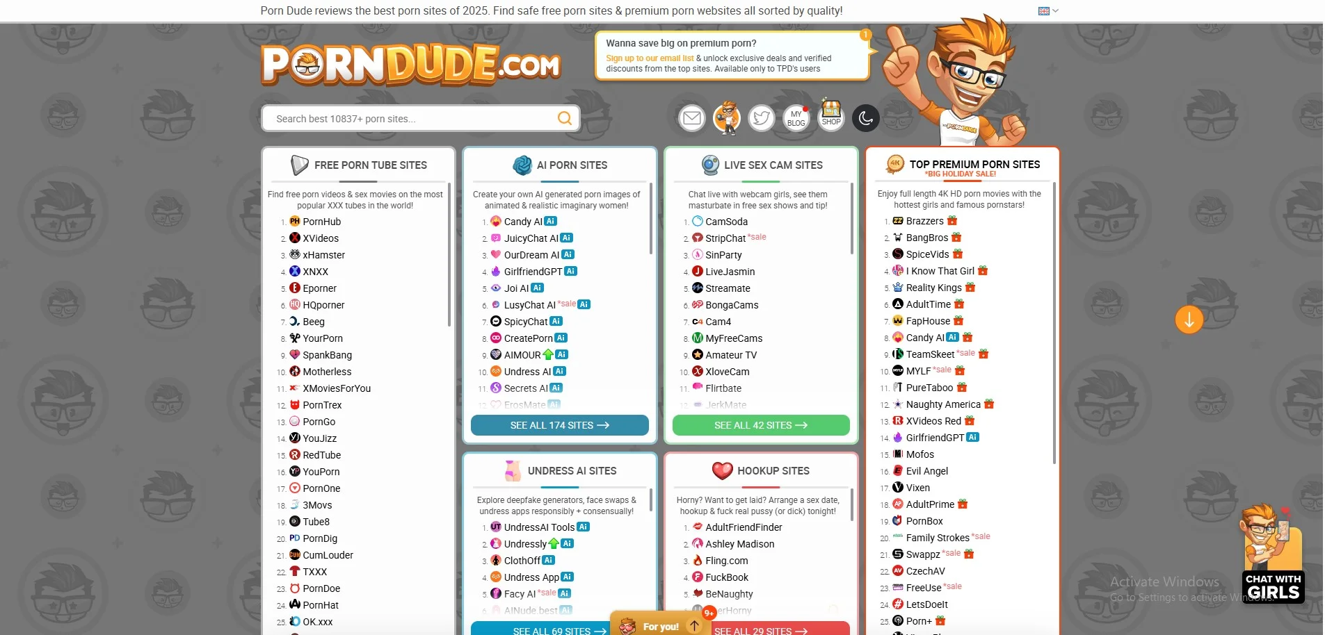 Porn Dude - Best Porn Sites & Free Porn Tubes List of 2025!