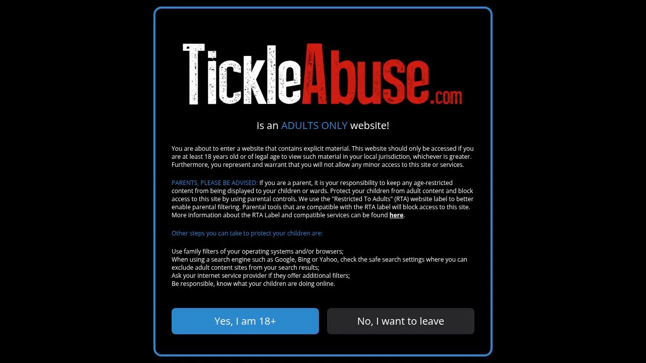 Tickleabuse screenshot