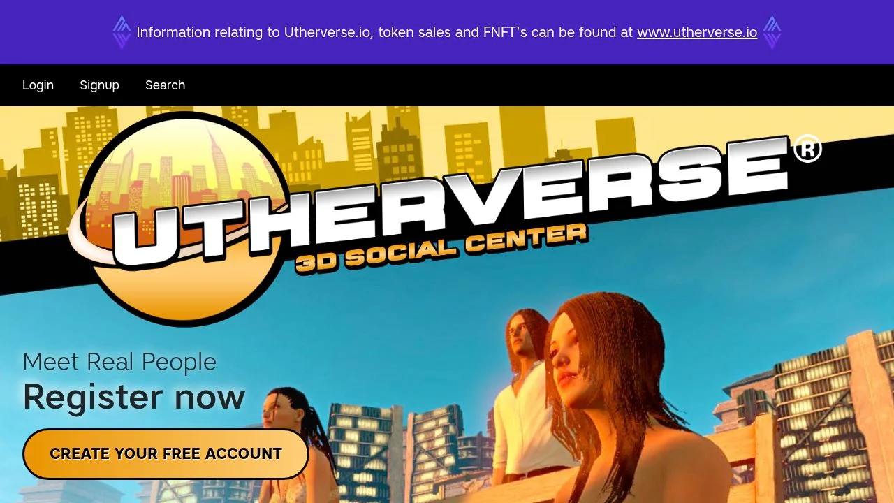 Utherverse Free Social Network screenshot