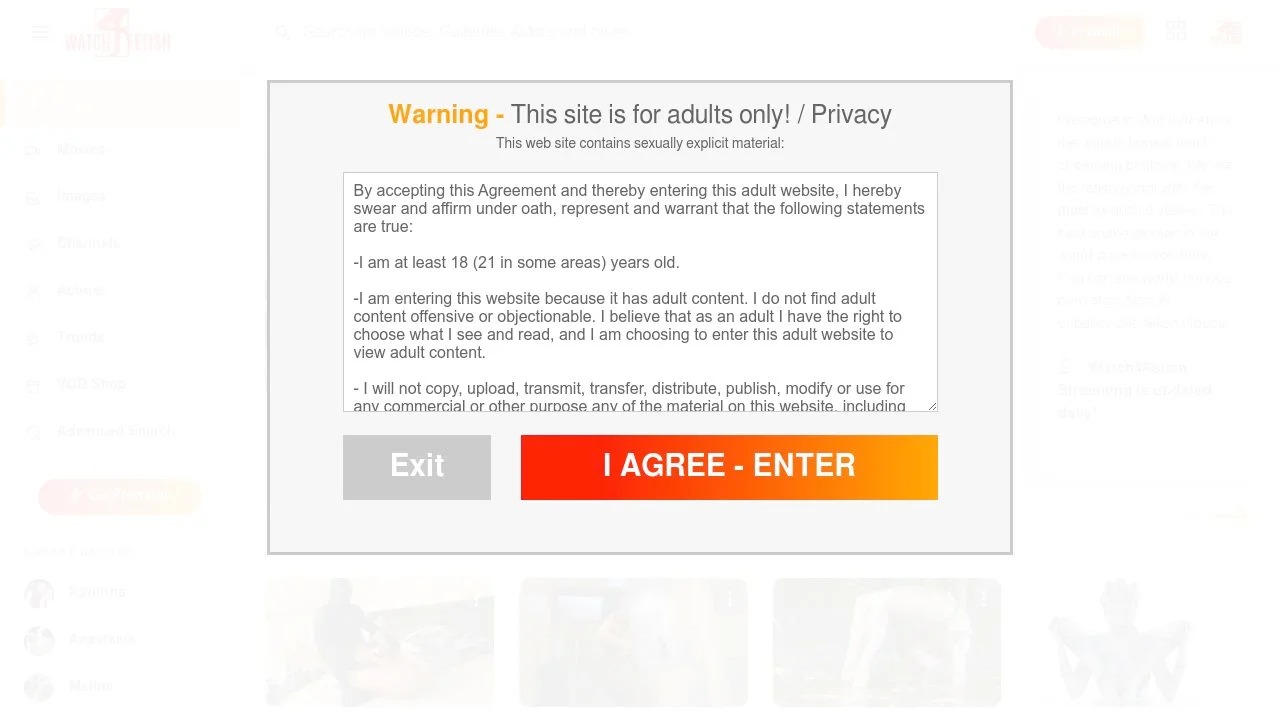 Watch4Fetish.com | world's largest streaming platform for fetish. Enjoy our teens in latex, spandex, lycra and our flexible ballerinas screenshot