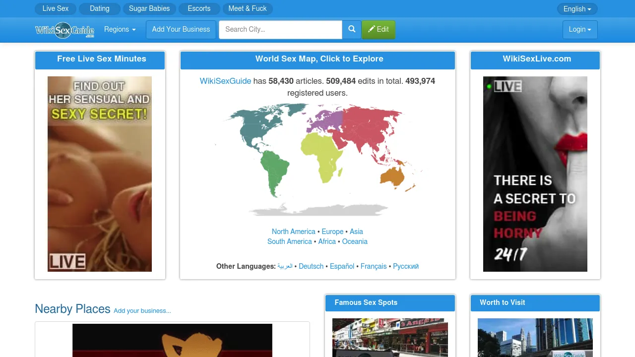 Preview of Wikisexguide - Other platform Wikisexguide screenshot - Other website interface and user experience preview