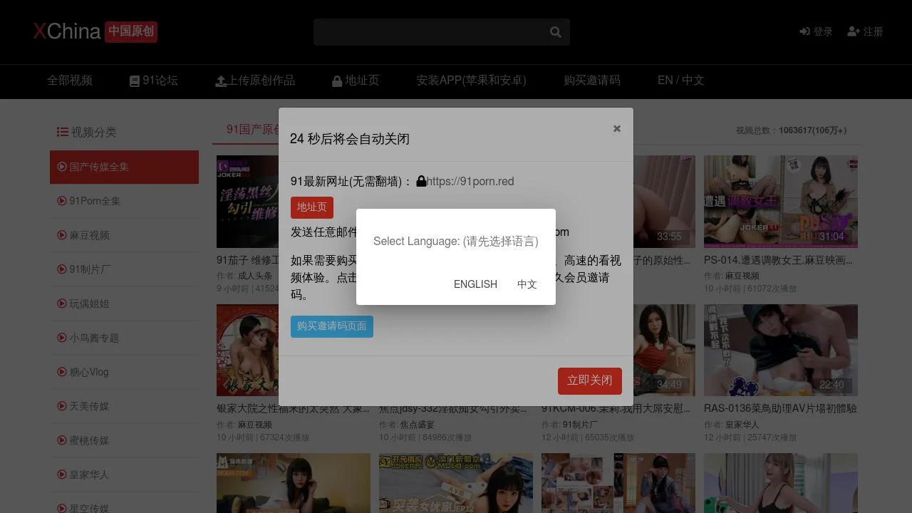 Xchina.tube screenshot